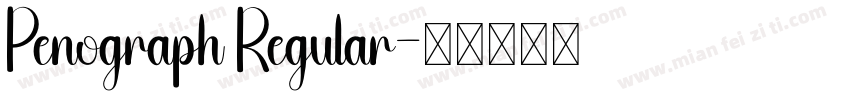 Penograph Regular字体转换